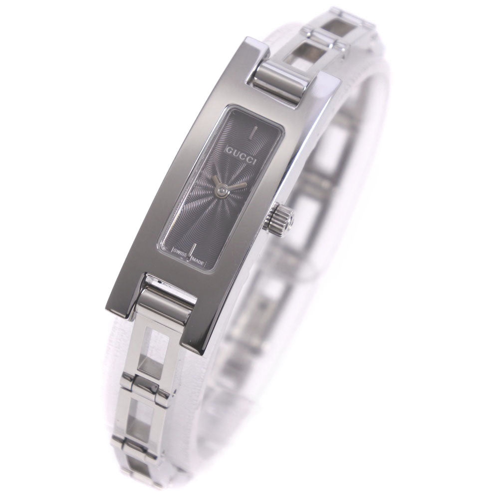 Gucci Ladies Stainless Steel Silver Quartz Watch with Grey Dial 3900L (Pre-loved, A-Rank Condition) 3900L