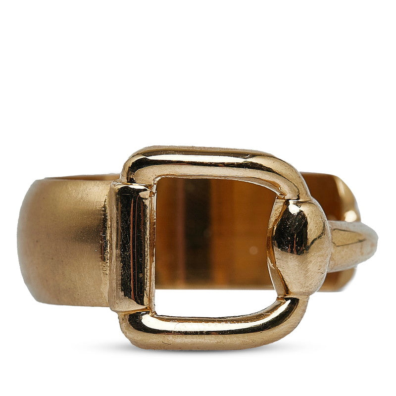 Gucci Horsebit Scarf Ring Gold Plated in Very Good Condition