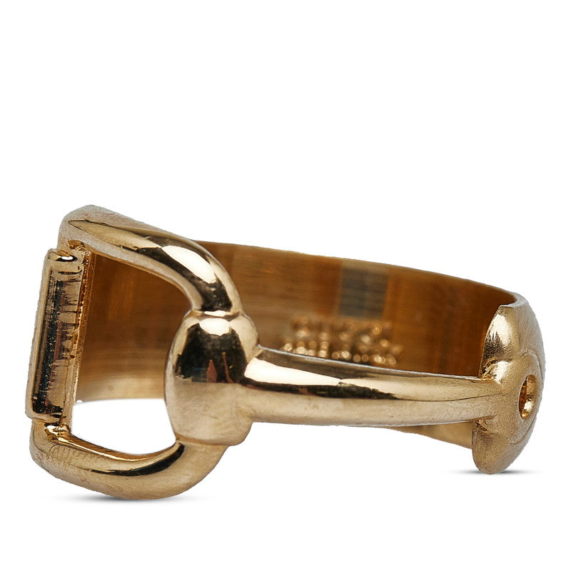 Gucci Gold Horsebit Scarf Ring in Very Good Condition