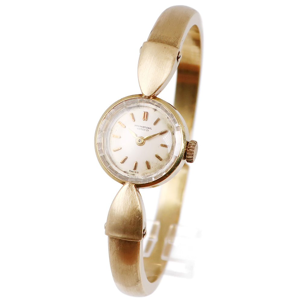 International Watch Company Women's K18 Yellow Gold Hand-Wound Wristwatch with Silver Dial cal.431 [Pre-owned]
