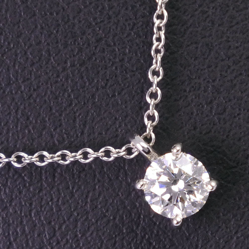 Tiffany & Co Platinum Diamond Solitaire Necklace