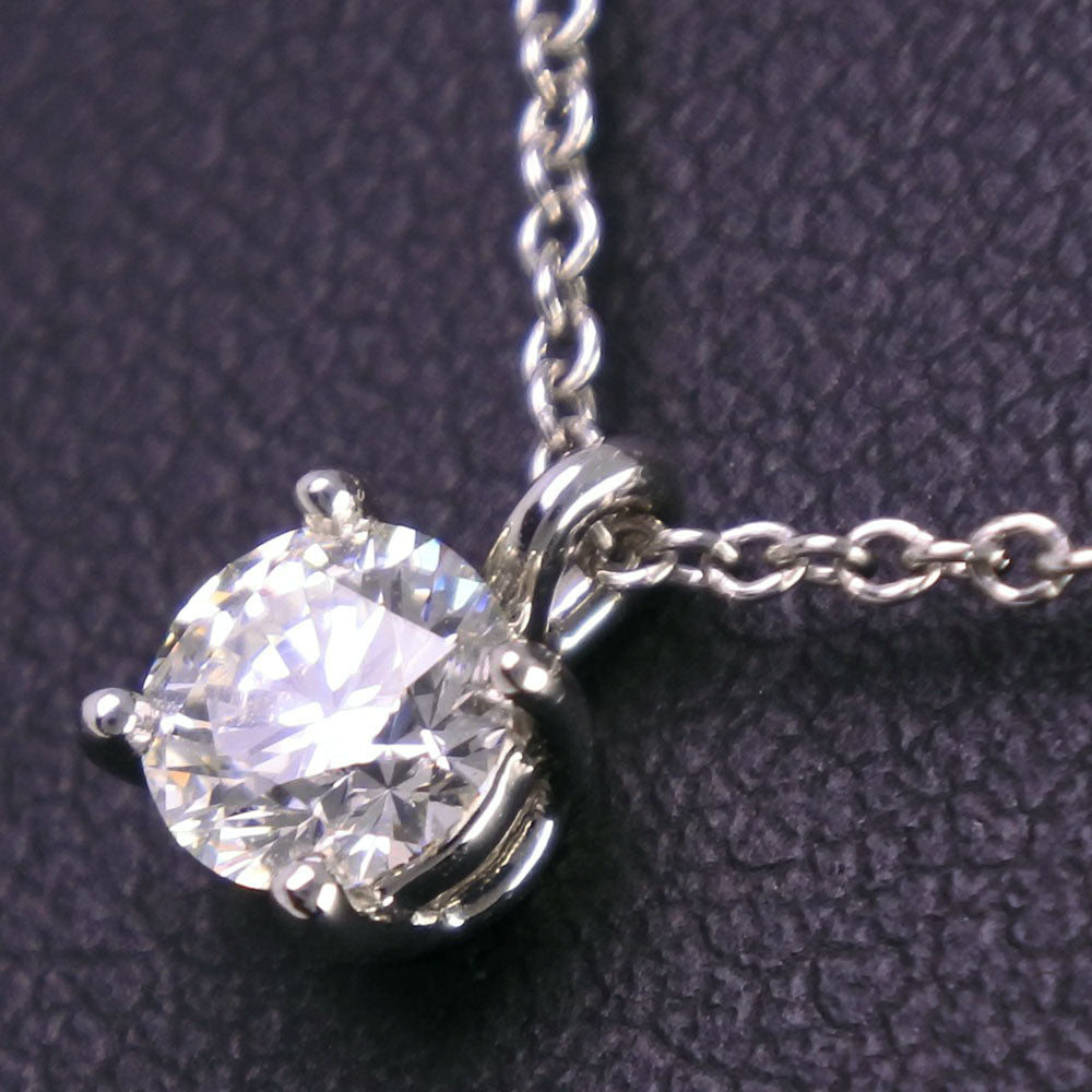 Tiffany & Co Platinum Diamond Solitaire Necklace