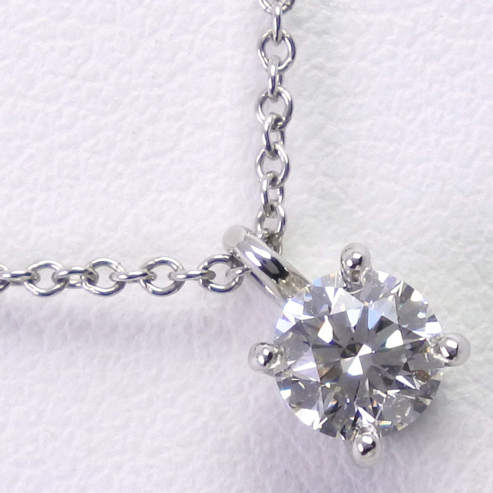 Tiffany & Co Platinum Diamond Solitaire Necklace