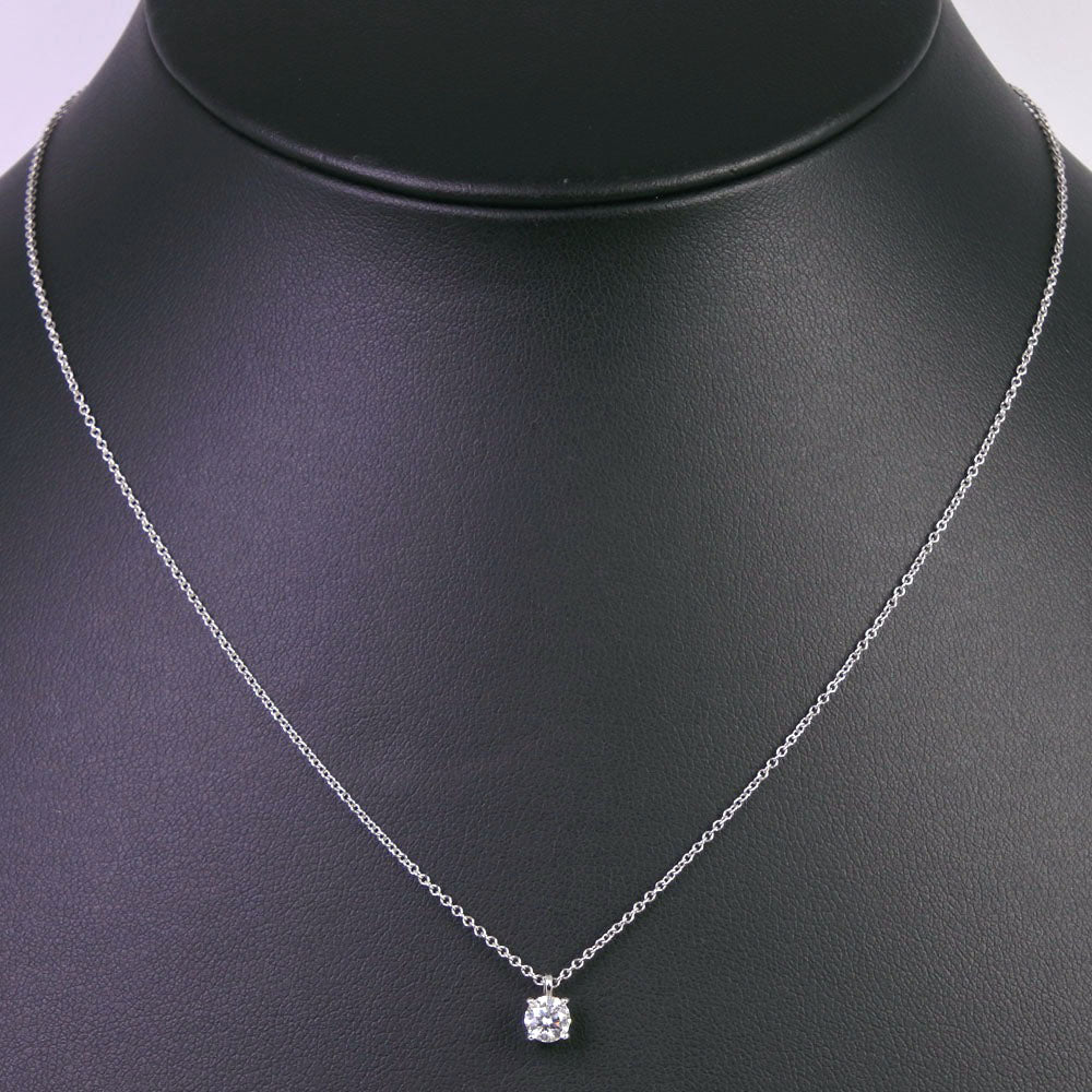 Tiffany & Co Platinum Diamond Solitaire Necklace