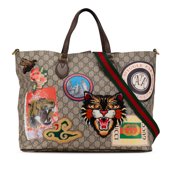 Gucci Soft GG Supreme Courier 2WAY Tote Bag