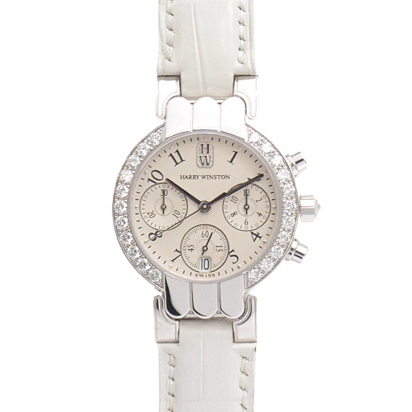 Harry Winston Women's Premier Chronograph Diamond Bezel Quartz Watch 200UCQ32WLWD