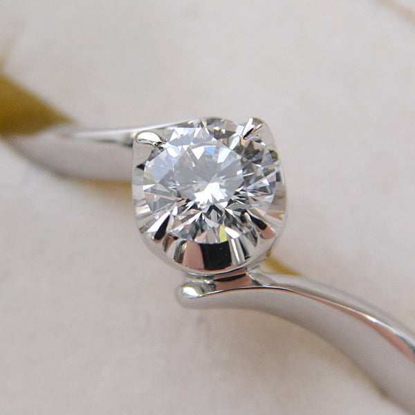 4℃ Diamond Ring 0.209ct F-VS1-EX PT950 Platinum