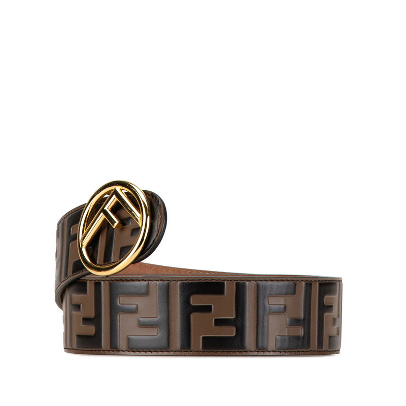 Fendi Zucca Belt Brown PVC