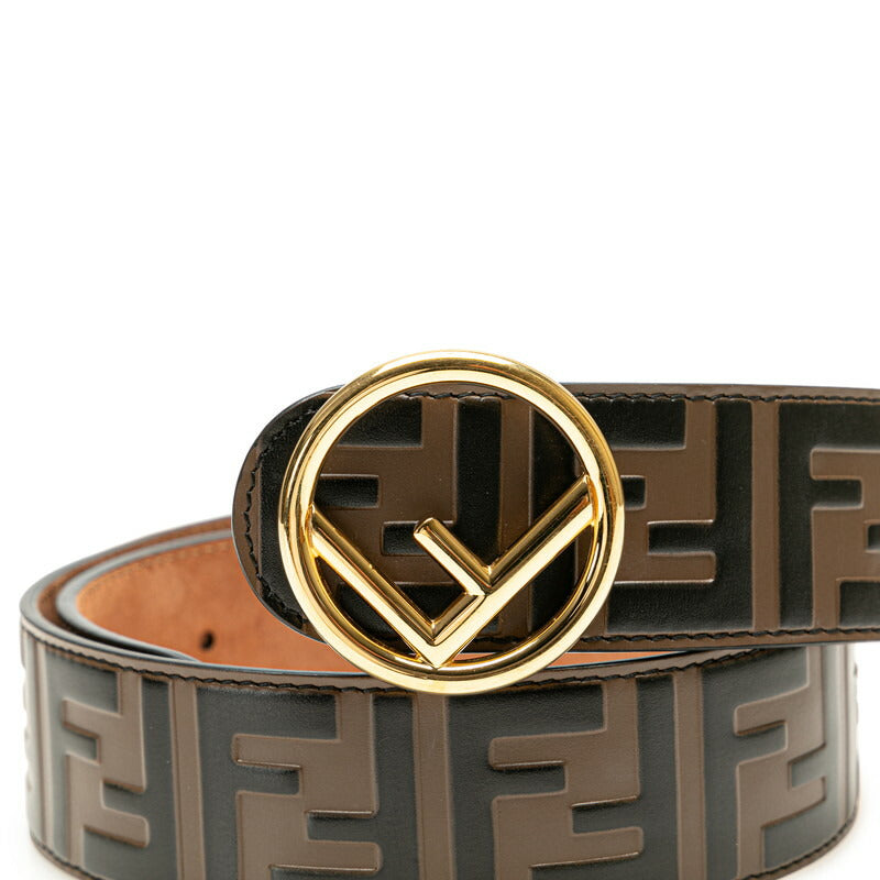 Fendi Zucca Belt Brown PVC