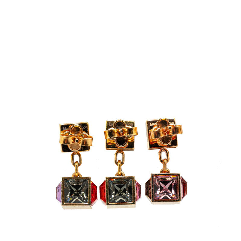 Louis Vuitton Gamble Stud Earrings Set of 3 M66827 in Very Good Condition