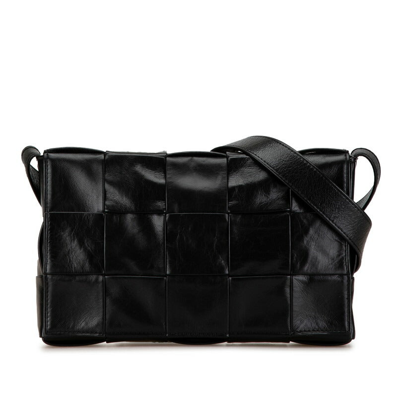 Bottega Veneta Leather Shoulder Bag Black