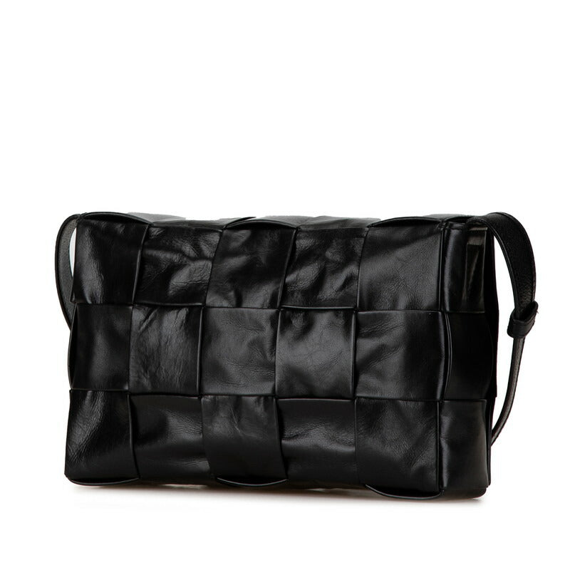 Bottega Veneta Leather Shoulder Bag Black