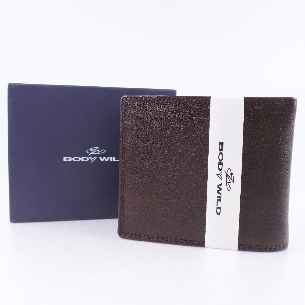 BODY WILD Men's Leather Bifold Wallet