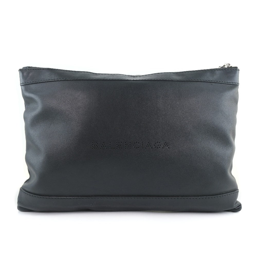 Balenciaga Navy Clip M Clutch Bag