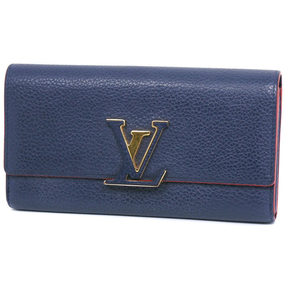 Louis Vuitton Portefeuille Capucines Leather Long Wallet M63739 in Good condition