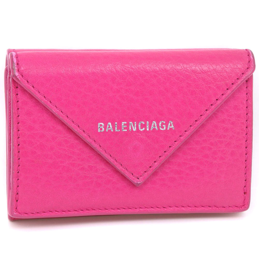 Balenciaga Leather Paper Mini Wallet