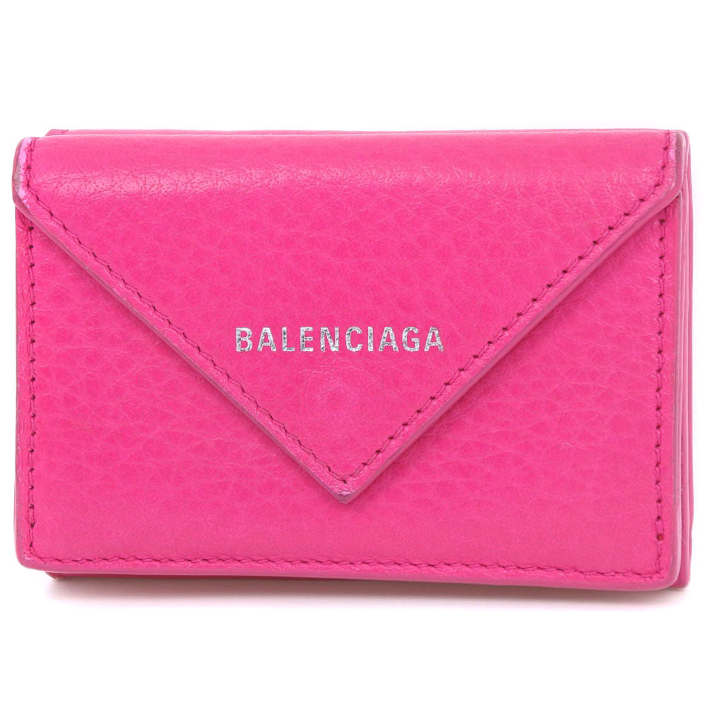 Balenciaga Leather Paper Mini Wallet