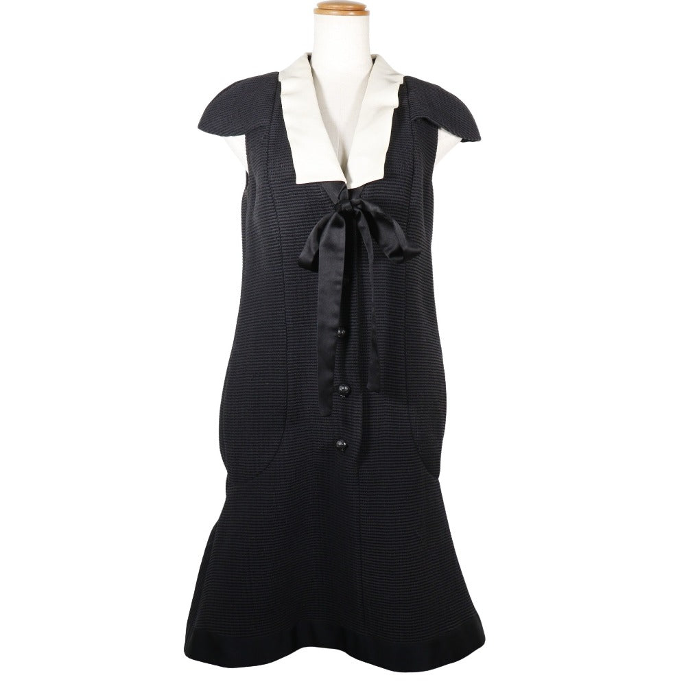 Chanel Cotton Silk Dress Black