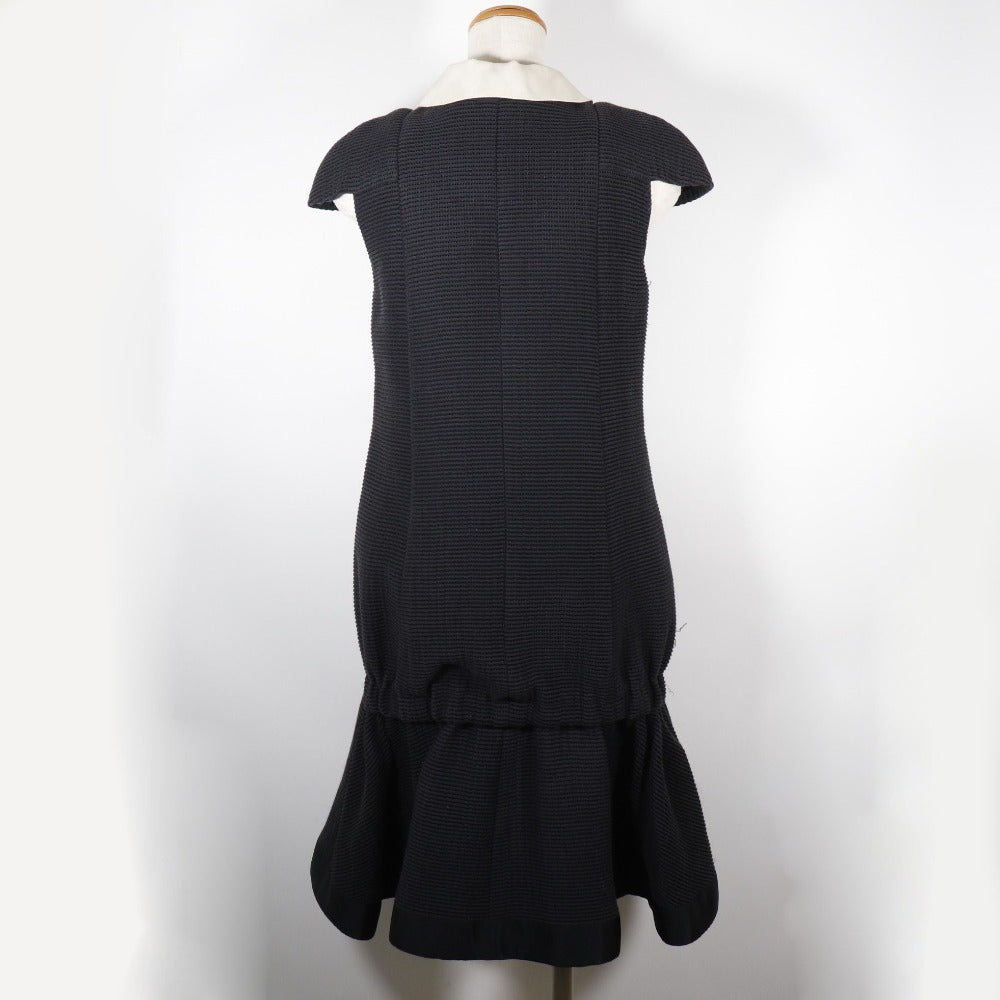 Chanel Cotton Silk Dress Black