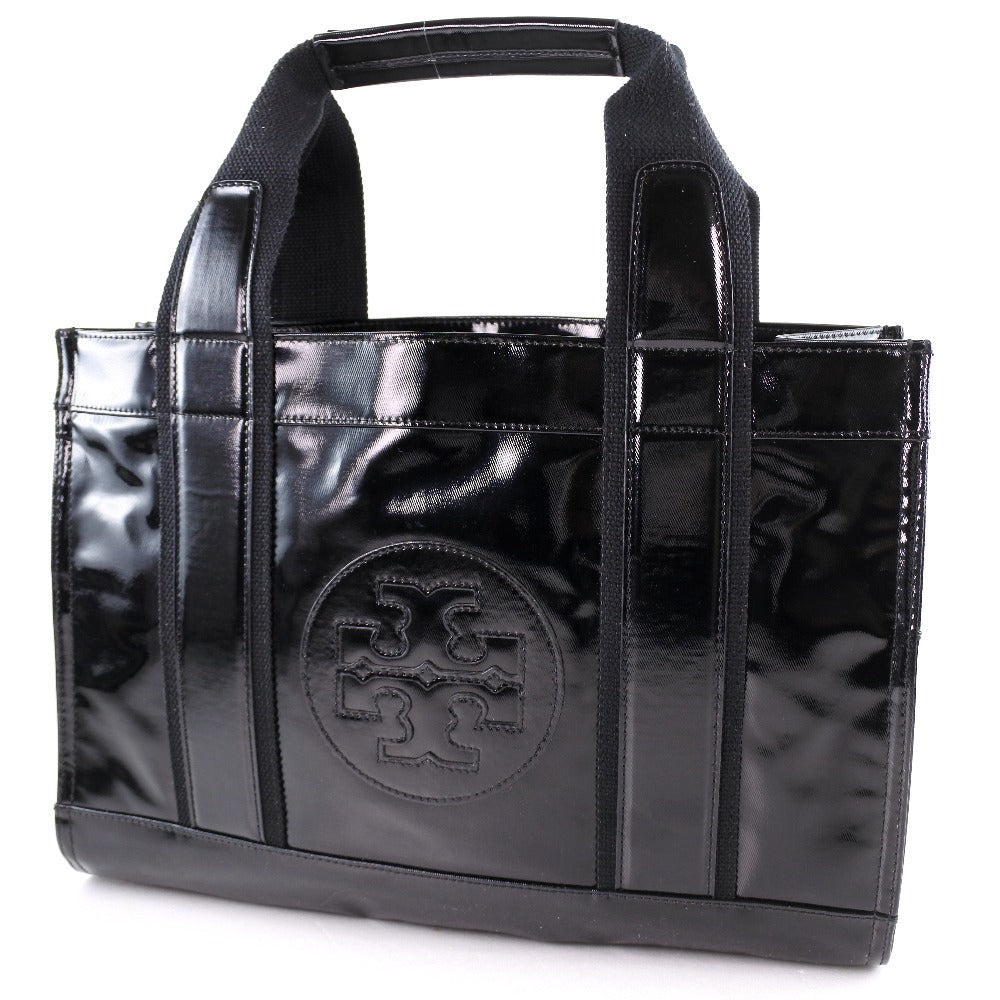 Tory Burch Black Enamel Handbag