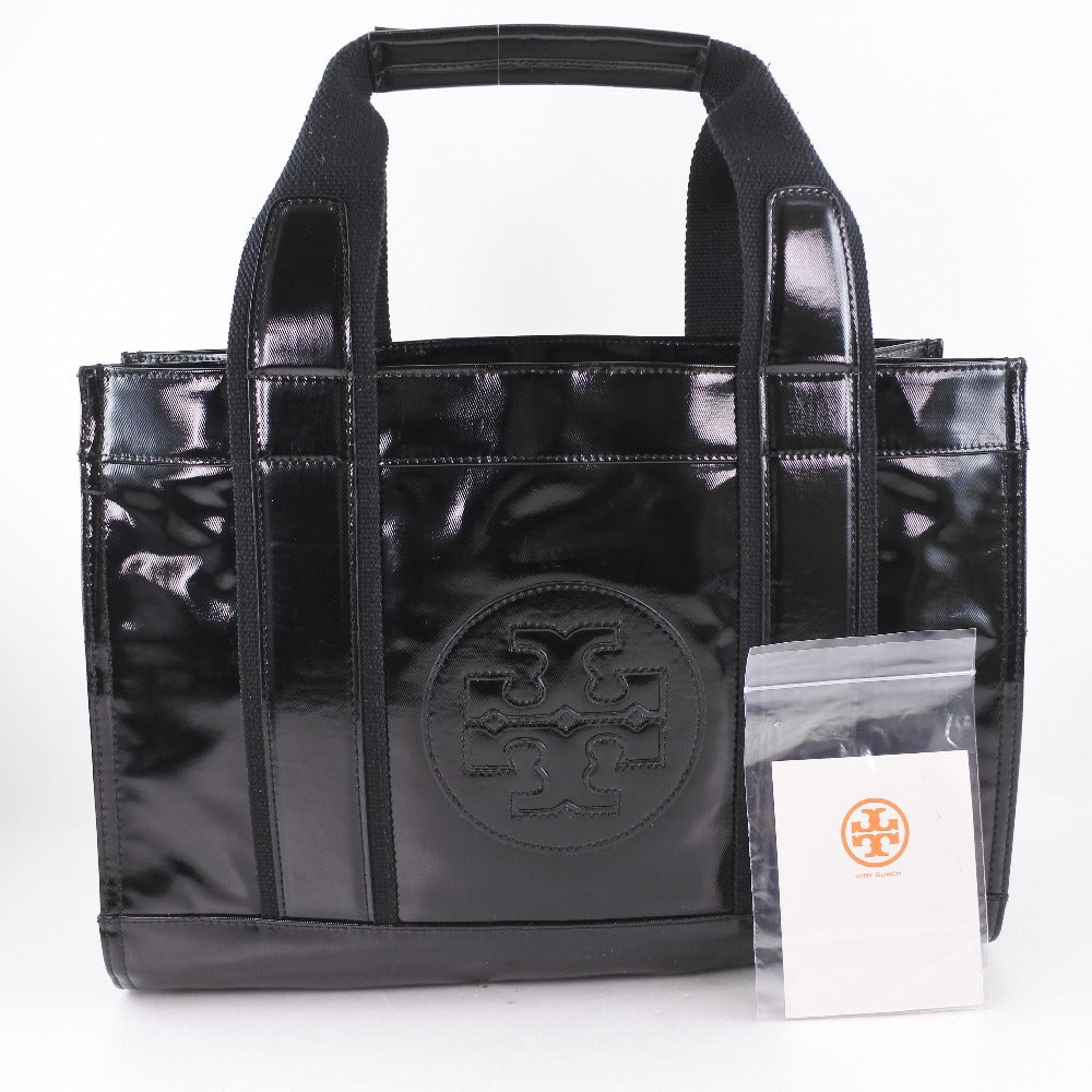 Tory Burch Black Enamel Handbag