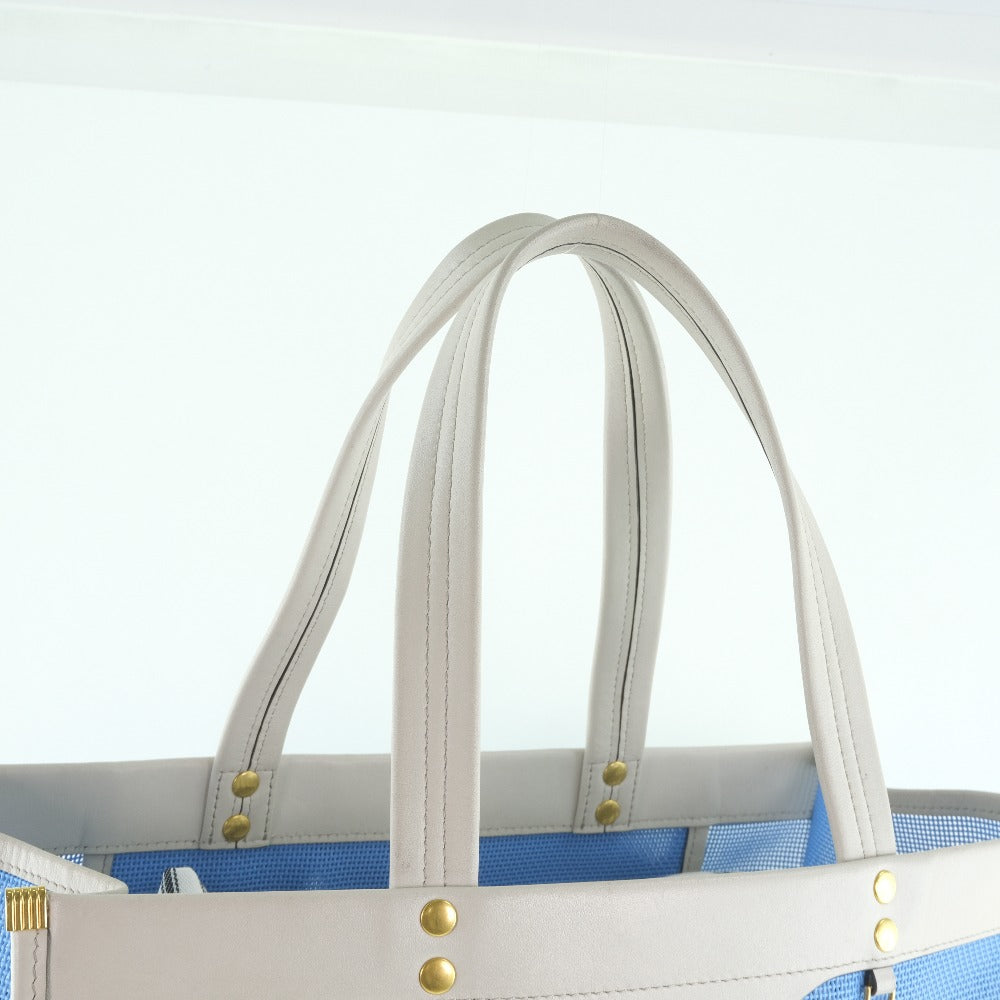 Anya Hindmarch Blue Calfskin Tote Bag