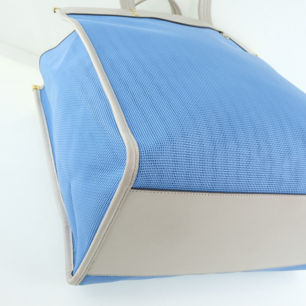 Anya Hindmarch Blue Calfskin Tote Bag