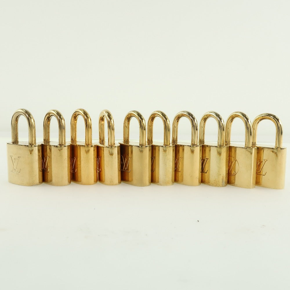 Louis Vuitton Brass Padlock & Key Set