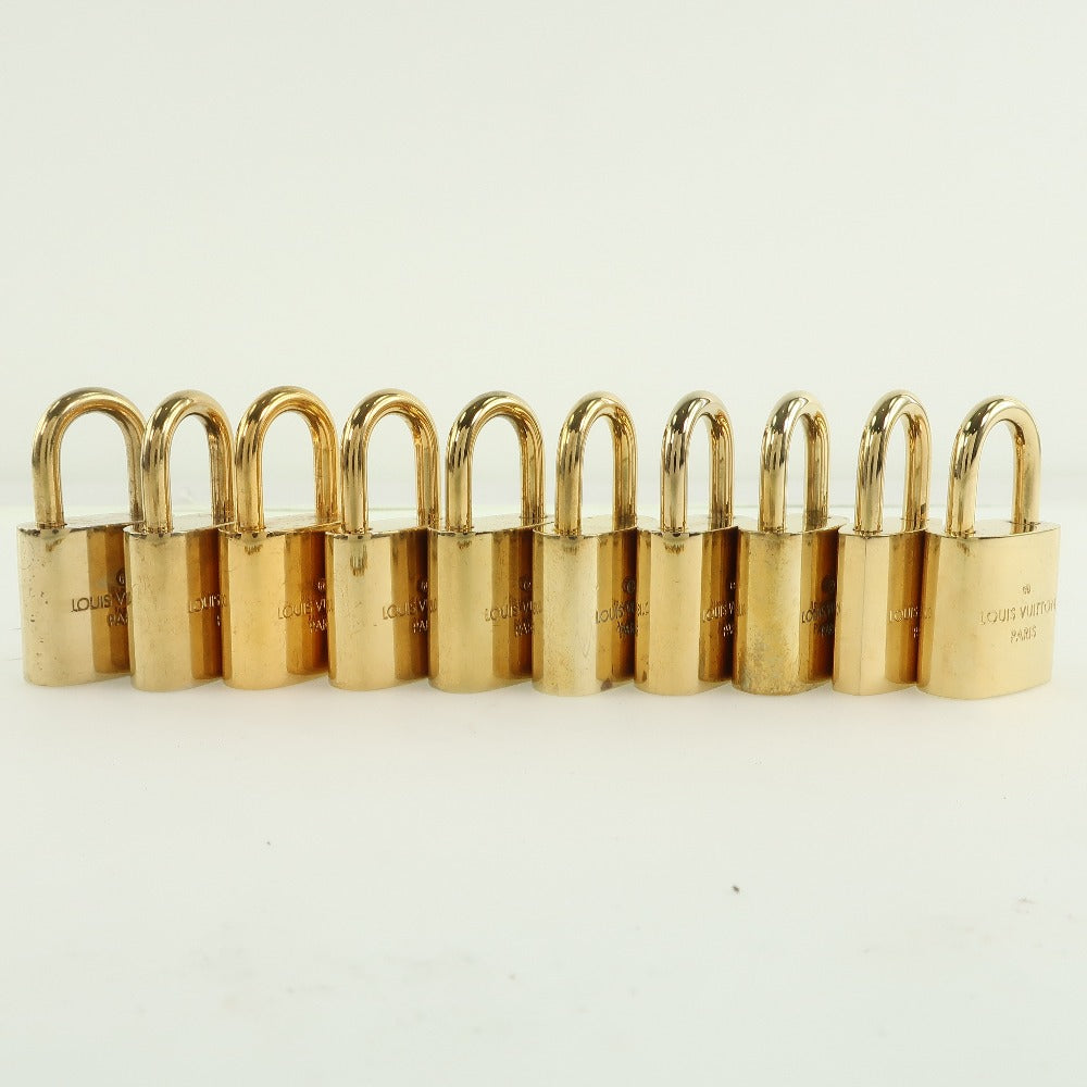 Louis Vuitton Brass Padlock & Key Set