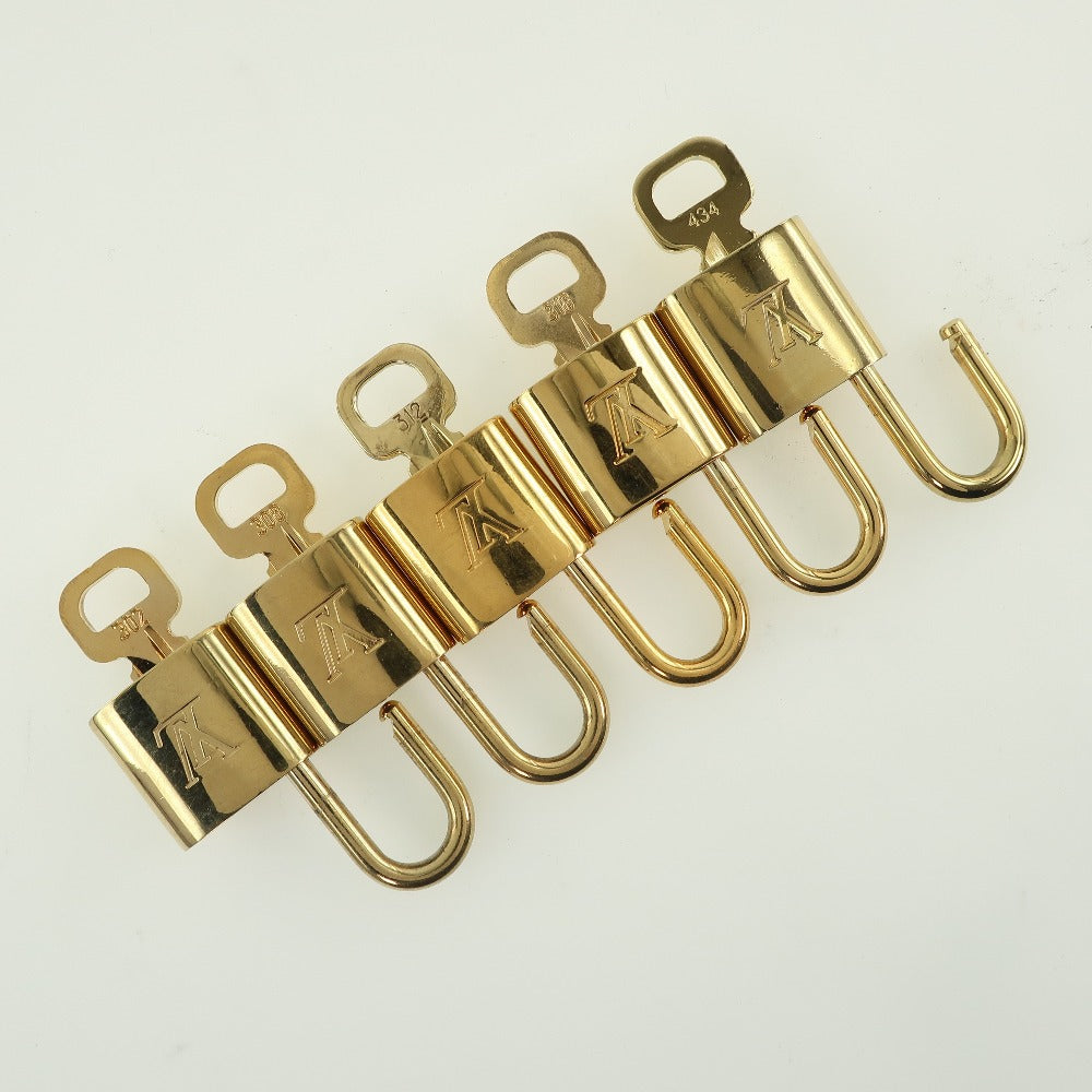 Louis Vuitton Brass Padlock & Key Set