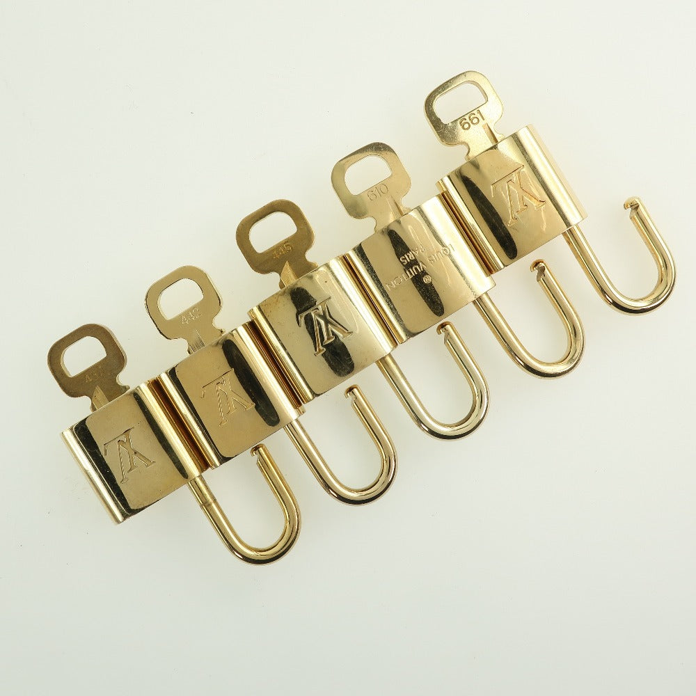 Louis Vuitton Brass Padlock & Key Set