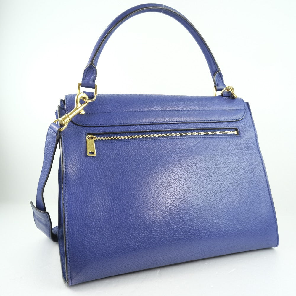 Celine Trapeze 2WAY Shoulder Bag Blue