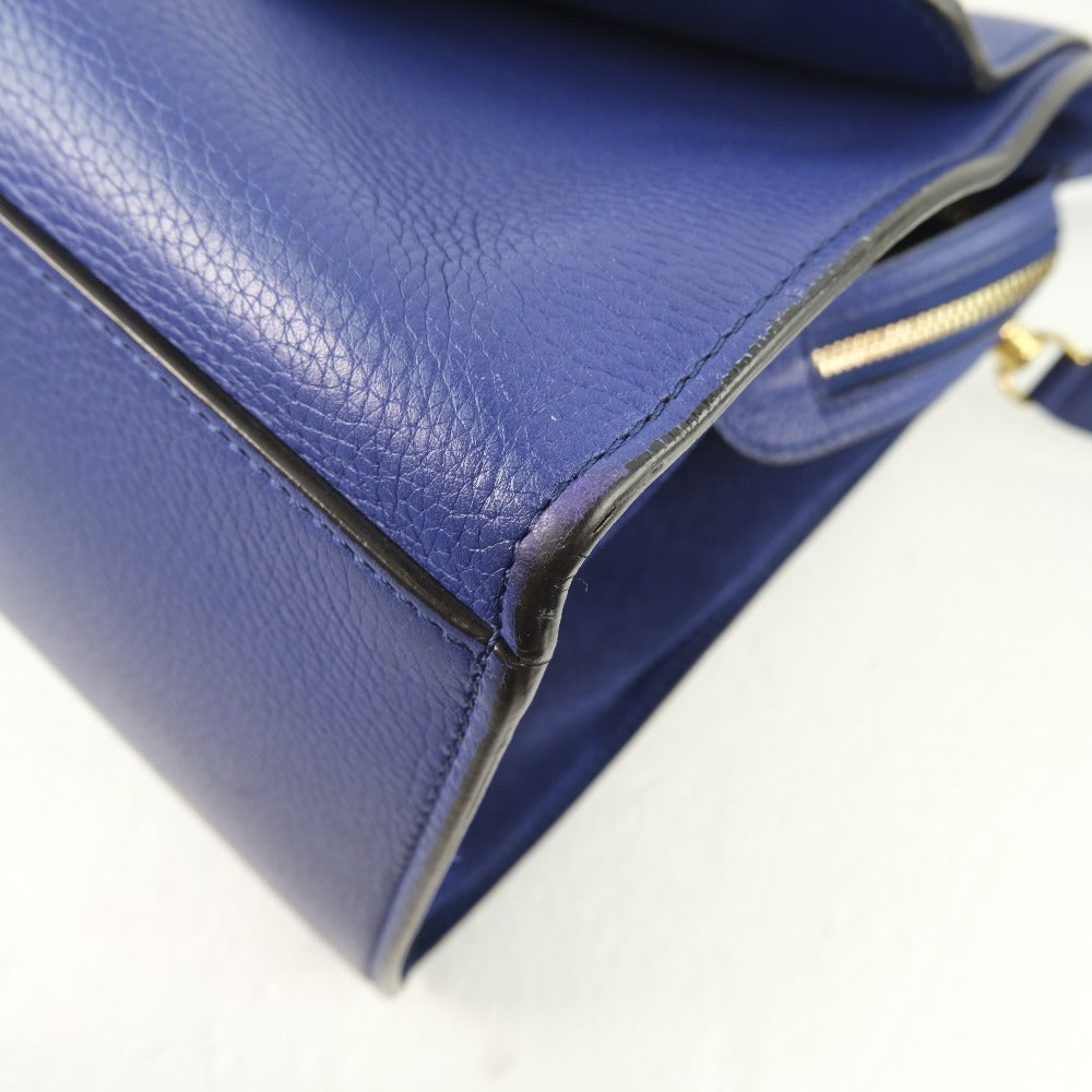 Celine Trapeze Calfskin Handbag Blue