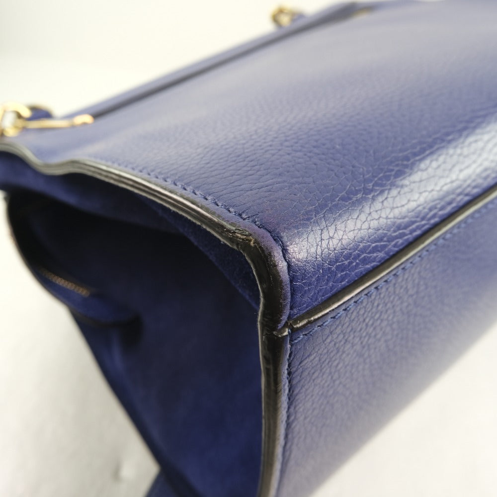 Celine Trapeze 2WAY Shoulder Bag Blue