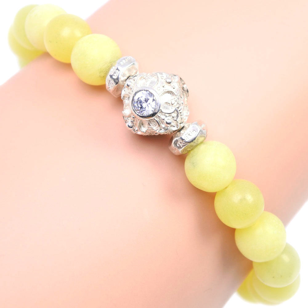 Loree Rodkin Gemstone Bracelet in Silver 925, Yellow Unisex (Used)