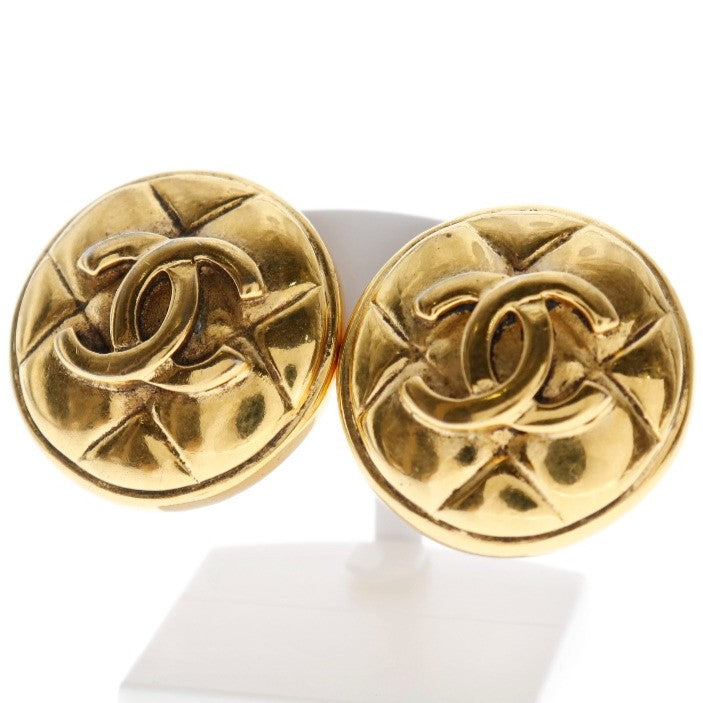 Chanel Gold Coco Mark Earrings Vintage