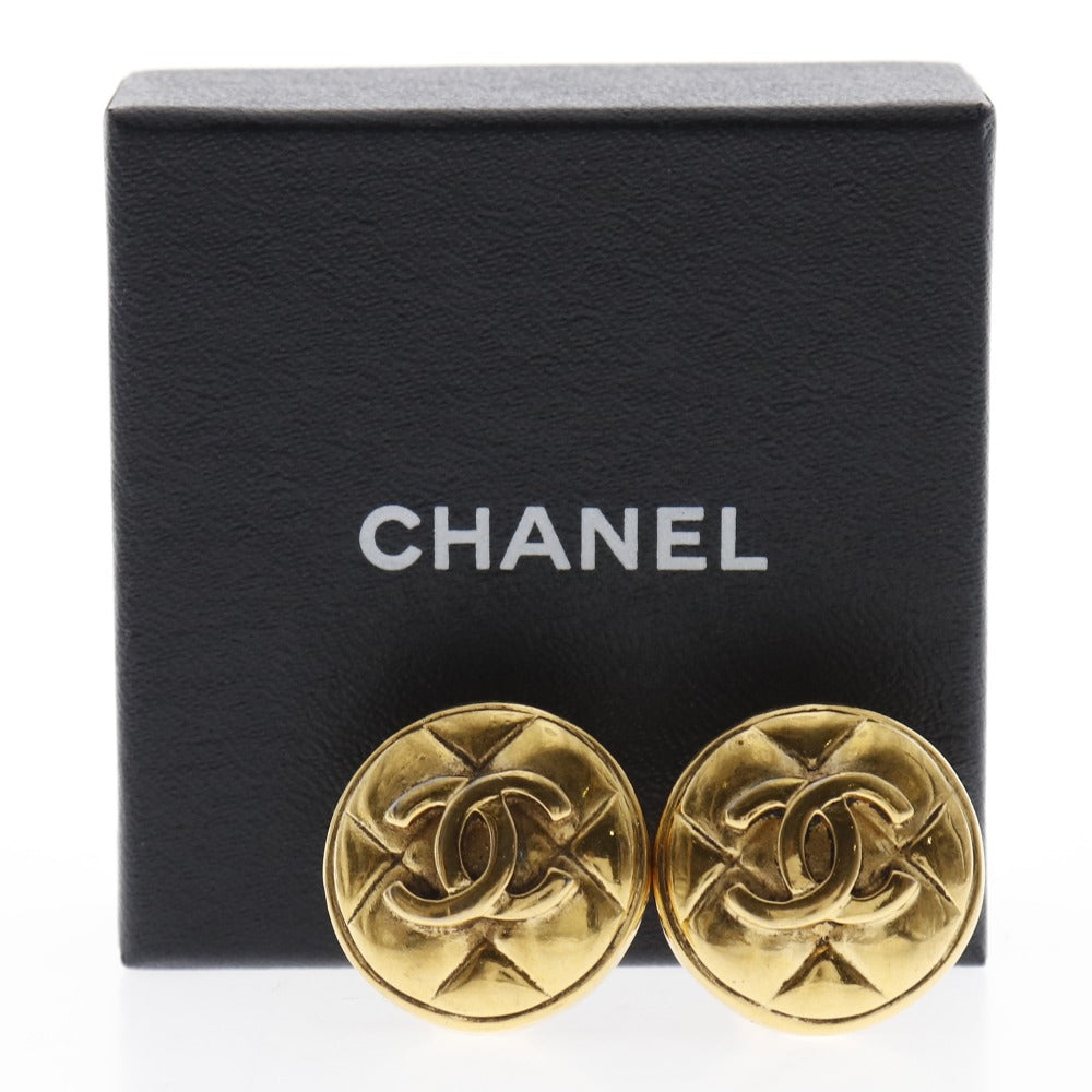 Chanel Gold Coco Mark Earrings Vintage