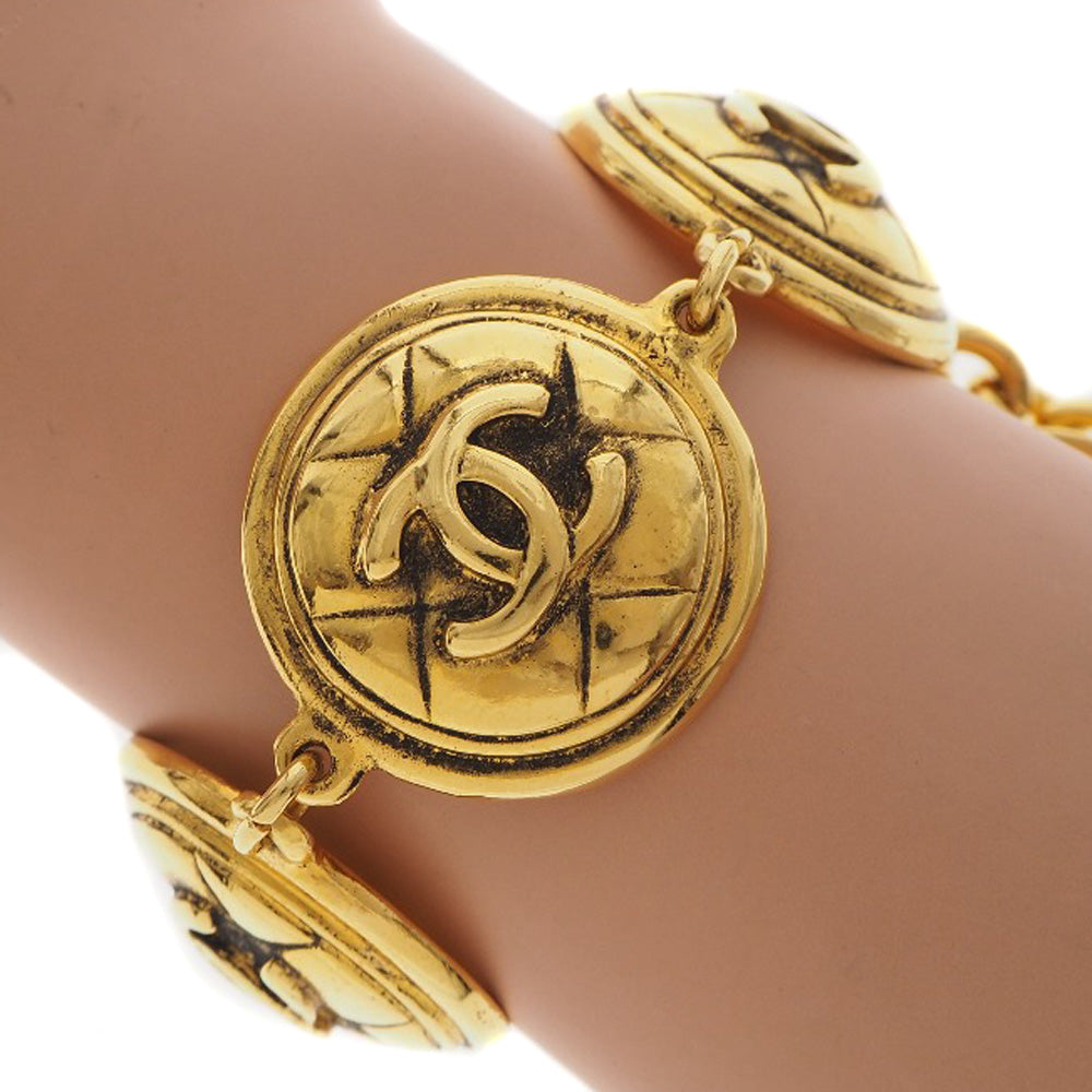 Chanel Gold Plated Coco Mark Bracelet