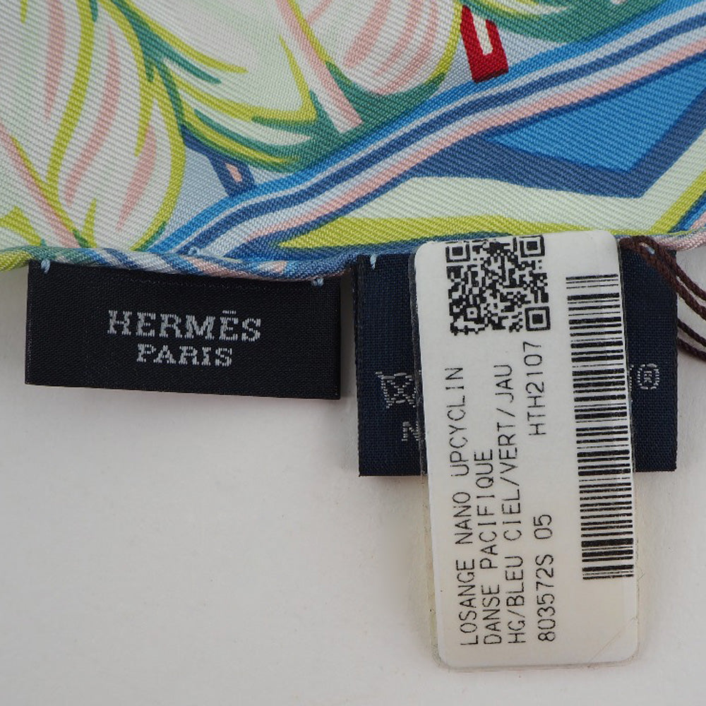 Hermes Silk Losange Nano Scarf Blue