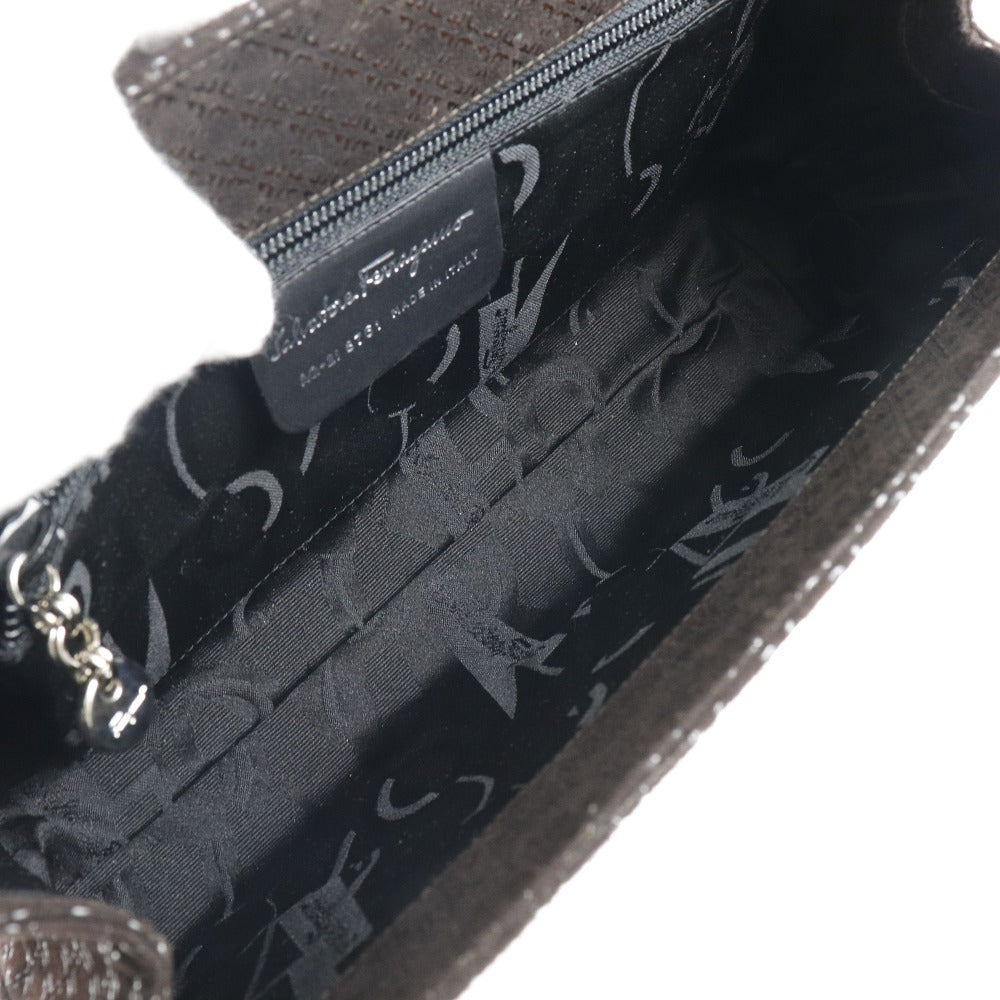 Salvatore Ferragamo Leather Chain Shoulder Bag