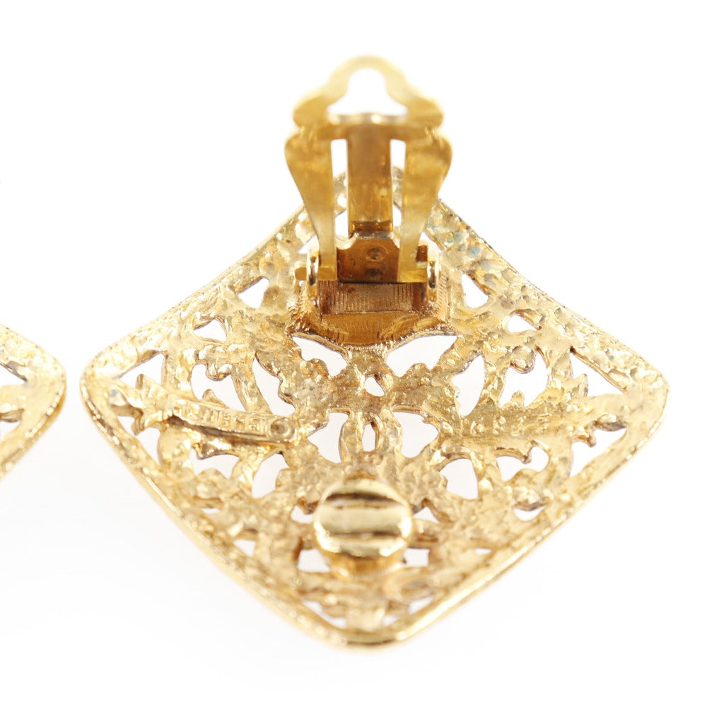 Chanel Gold Plated Coco Mark Earrings