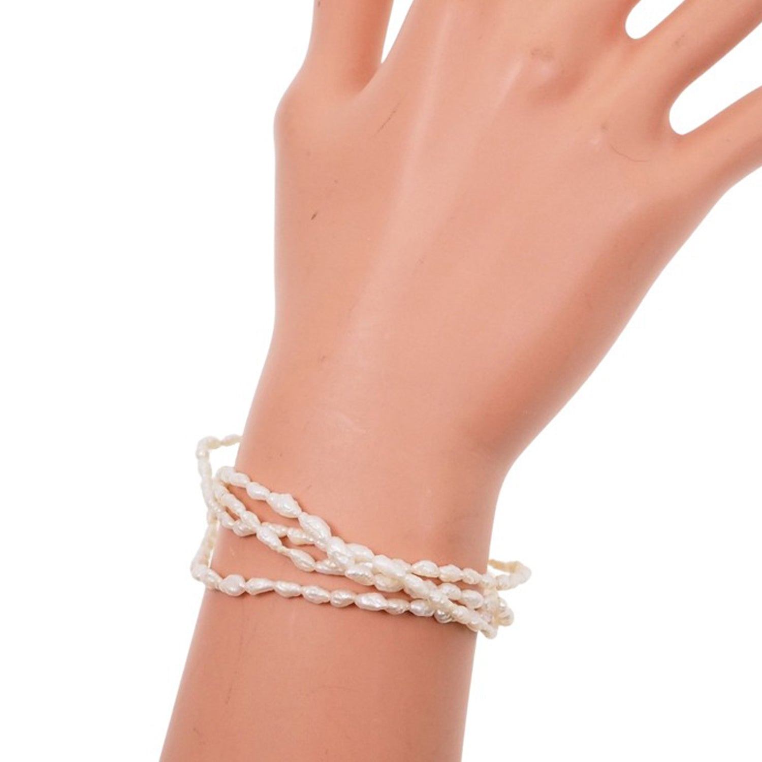 Fourfold Baby Pearl Bracelet, 2.5-3.5mm, Pearls with Silver, Made in Japan, Pre-owned, A-Rank, For Women