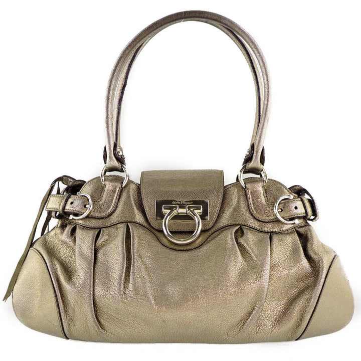 Salvatore Ferragamo Marissa Handbag Leather Handbag AU 21 6317