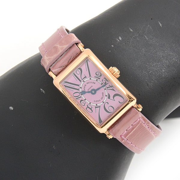 Franck Muller Long Island Quartz Watch 750PG Pink Gold 802QZ in Great Condition