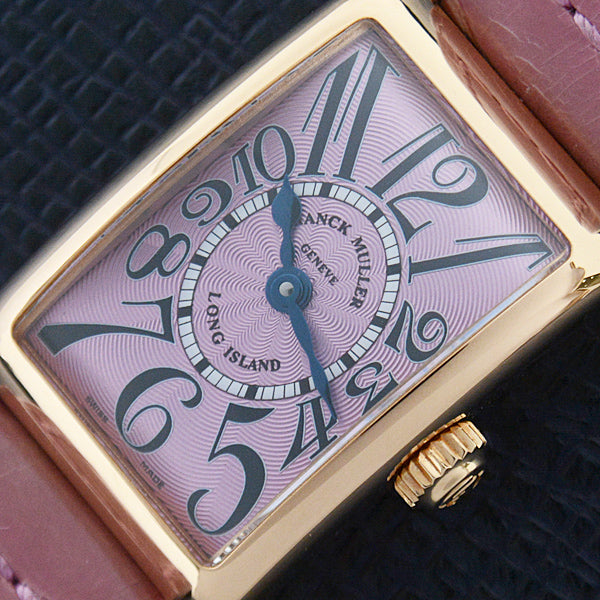 Franck Muller Long Island Quartz Watch 750PG Pink Gold 802QZ in Great Condition