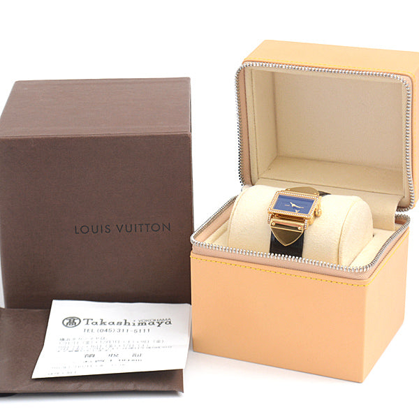 Louis Vuitton Diamond Quartz Watch Q371K in Great Condition