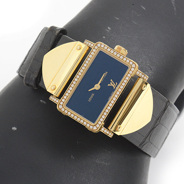 Louis Vuitton Diamond Quartz Watch Q371K in Great Condition