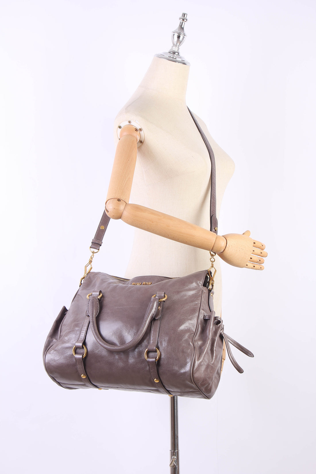 Miu Miu Leather Shoulder Bag Leather Shoulder Bag in Great Condition