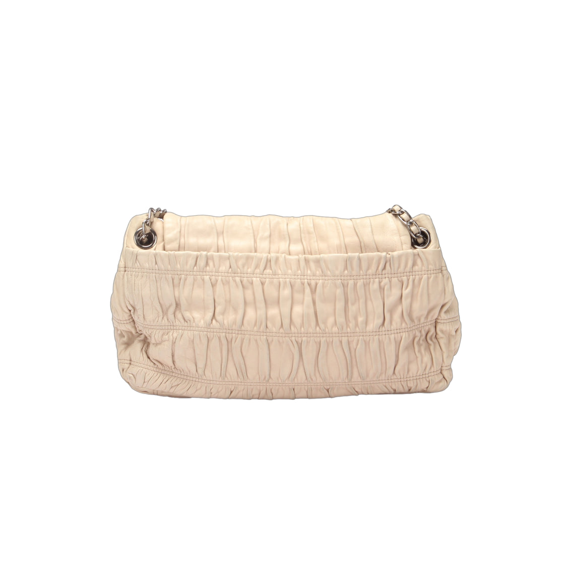 Nappa Gaufre Flap Shoulder Bag