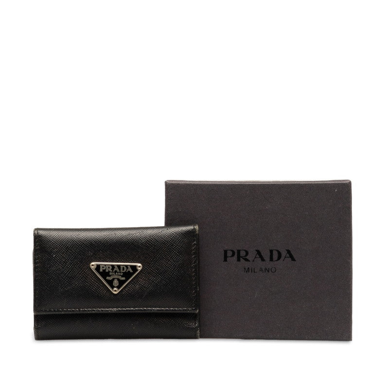 Prada Saffiano Leather Key Case M222 in Very Good Condition